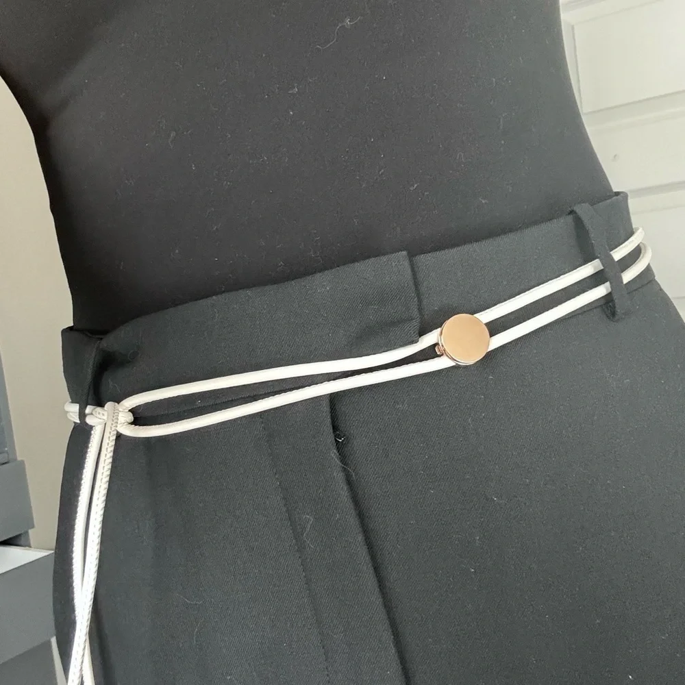 White Cord Belt